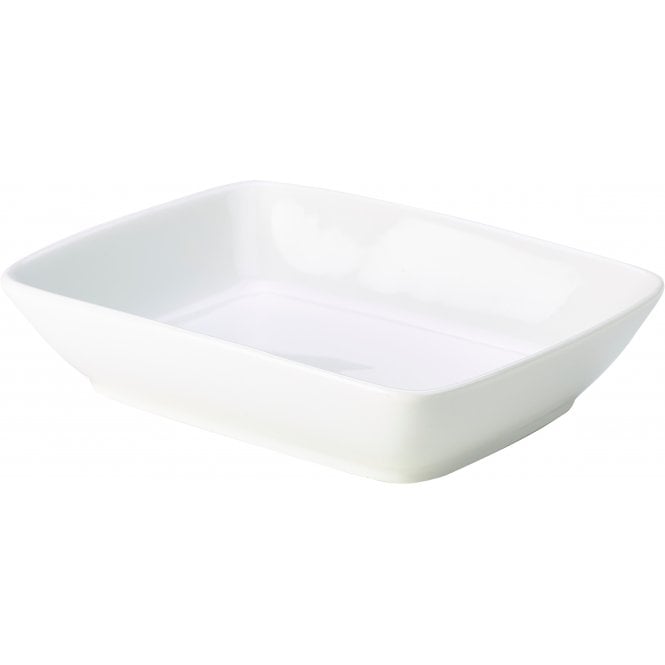 Genware  Porcelain Rectangular Dish 16 x 12cm/ 6.25 x 4.75