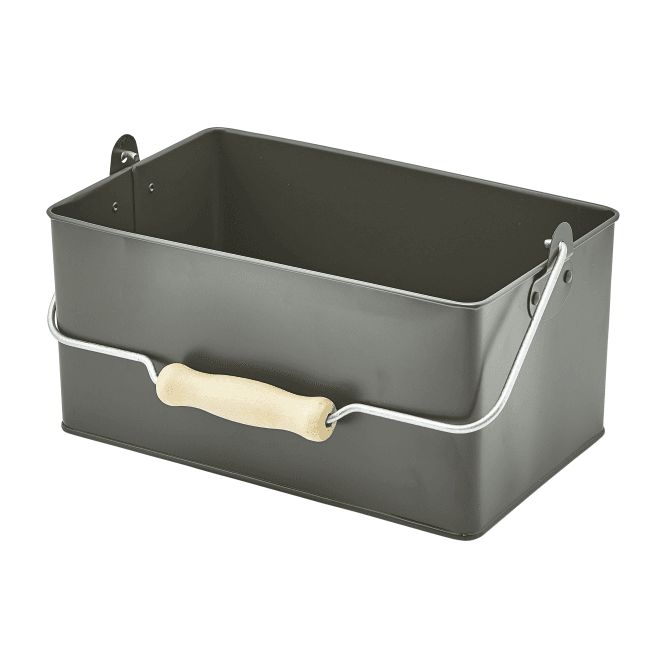 Genware Rectangular Table Caddy 24.5 x 15.5 x 12.5cm Dark Olive