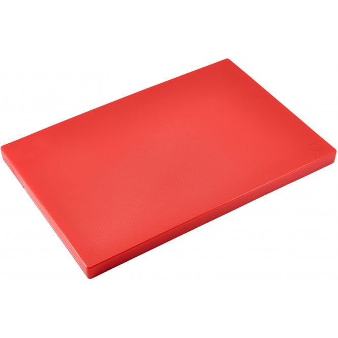 Genware  Red Low Density Chopping Board 18 x 12 x 1