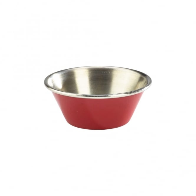 Genware  Red Stainless Steel Ramekin 43ml/ 1.5oz | Box of 24
