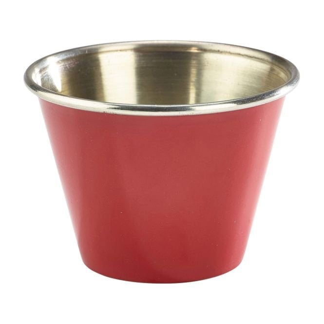 Genware  Red Stainless Steel Ramekin 71ml/ 2.5oz | Box of 24
