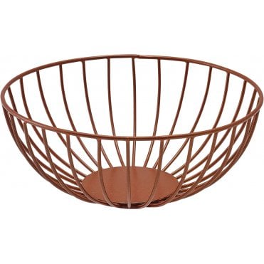 GenWare Round Copper Wire Basket 20 x 8cm