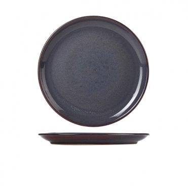Rustic Stoneware Blue Coupe Plate 24cm | Box of 6