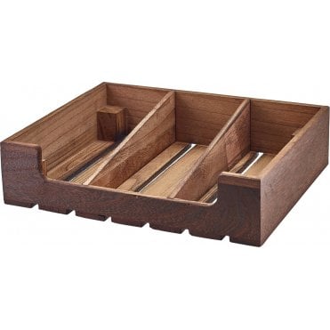 Rustic Wooden Display Crate GN 1/2