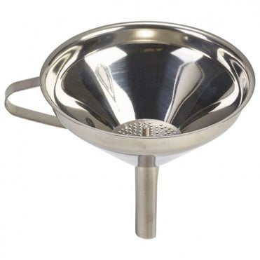 S/St. 5"Funnel With Removable Strainer