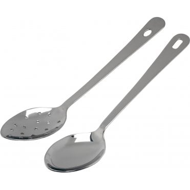 S/St. Perforated Serving Spoon 14" With Hanging Hole