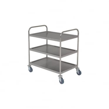 S/St. Trolley 85.5L X 53.5W X 93.3H 3 Shelves