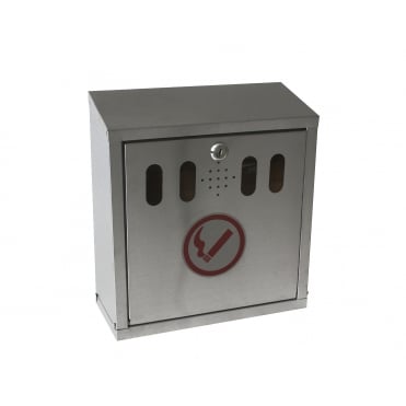 Genware S/St. Wall-Mounted Outdoor Ashtray