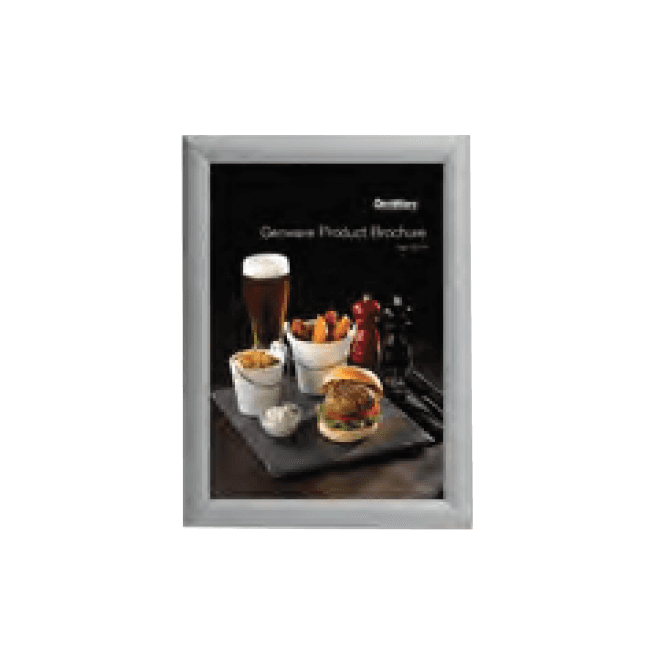 Genware  Silver A4 Snap Frame