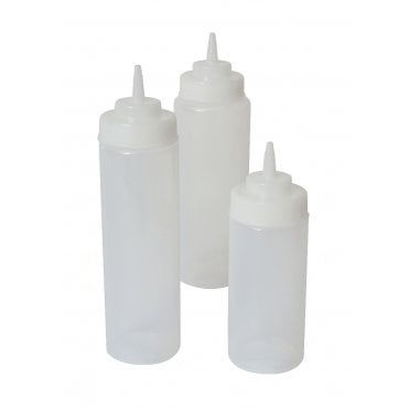 Squeeze Bottle Wide Neck Clear 24oz/ 71cl | Box of 6