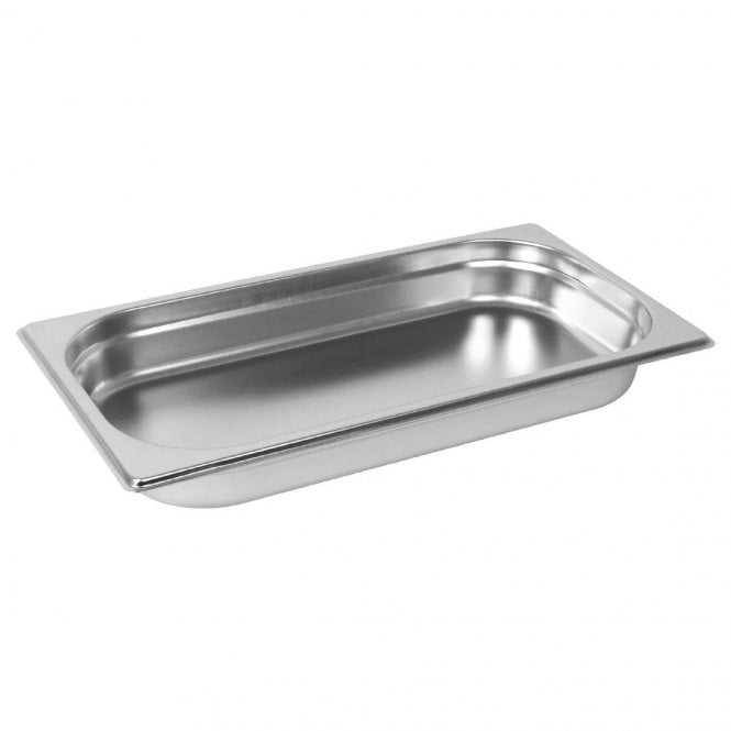 Genware St/St Gastronorm Pan 1/3 - 40mm Deep