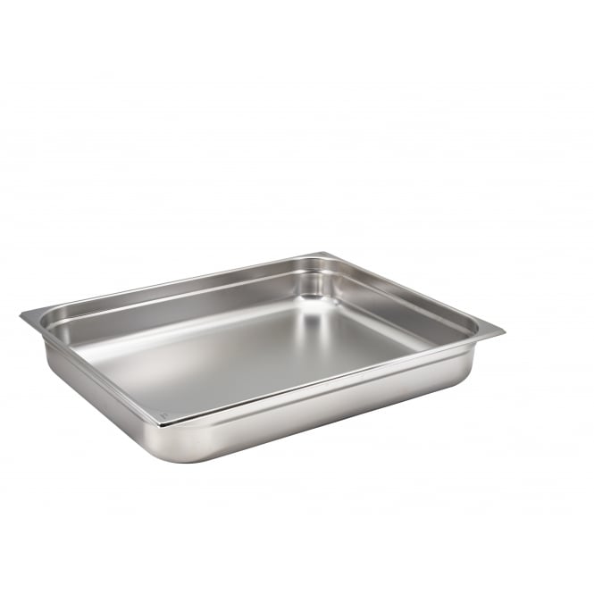 Genware St/St Gastronorm Pan 2/1 - 100mm Deep