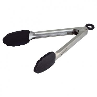 St/St Locking Tongs with Silicone Tip 23cm/ 9"