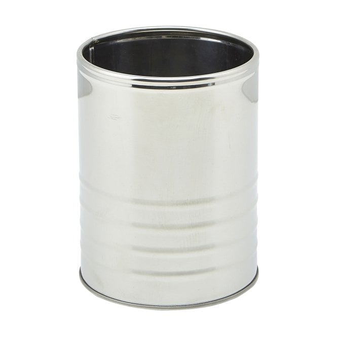 Genware Stainless Steel Can 11cm Dia x 14.5cm | Box of 12