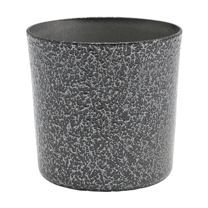 Genware Stainless Steel Serving Cup 8.5 x 8.5cm Hammered Silver | Box of 12