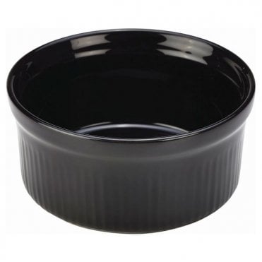 GenWare Stoneware Black Ramekin 9.5cm/ 3.75" | Box of 12