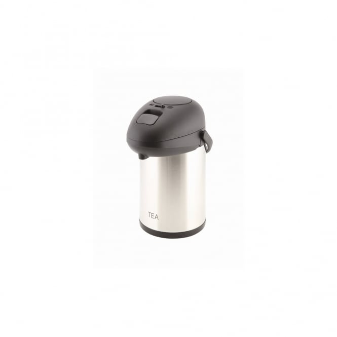 Genware Tea Inscribed St/St Vacuum Pump Pot 2.5L