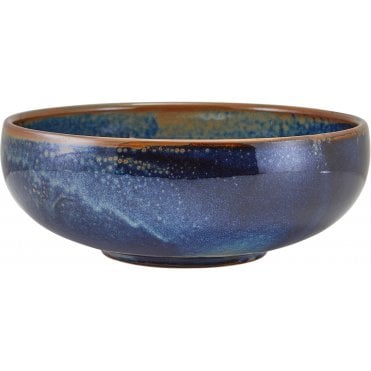 Terra Porcelain Aqua Blue Belly Bowl 20cm | Box of 3