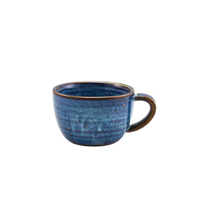 Genware Terra Porcelain Aqua Blue Coffee Cup 22cl/ 7.75oz | Box of 6