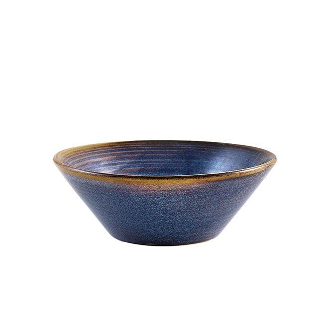 Genware Terra Porcelain Aqua Blue Conical Bowl 14cm | Box of 6