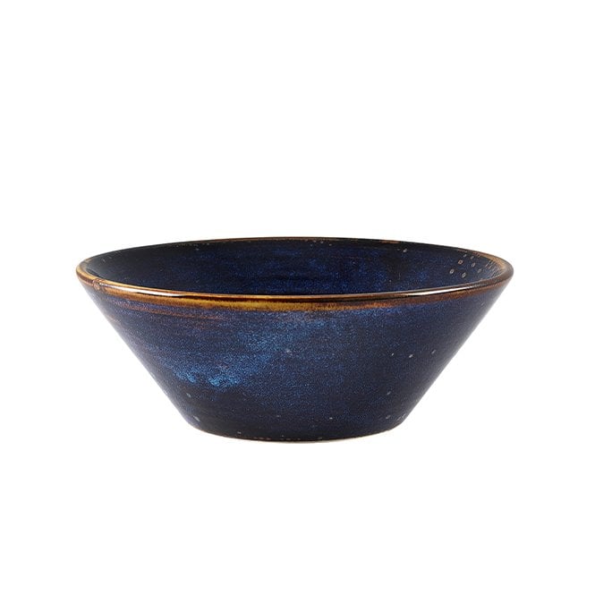 Genware Terra Porcelain Aqua Blue Conical Bowl 16cm | Box of 6