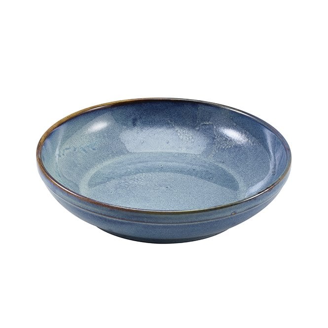 Genware Terra Porcelain Aqua Blue Coupe Bowl 27.5cm | Box of 6