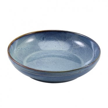 Terra Porcelain Aqua Blue Coupe Bowl 27.5cm | Box of 6