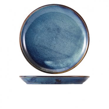 Terra Porcelain Aqua Blue Coupe Plate 30.5cm | Box of 6