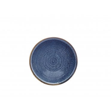 Terra Porcelain Aqua Blue Low Presentation Plate 21cm | Box of 6