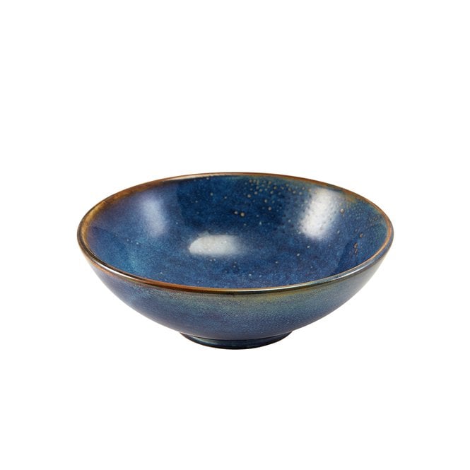 Genware Terra Porcelain Aqua Blue Noodle Bowl 20.2cm | Box of 6