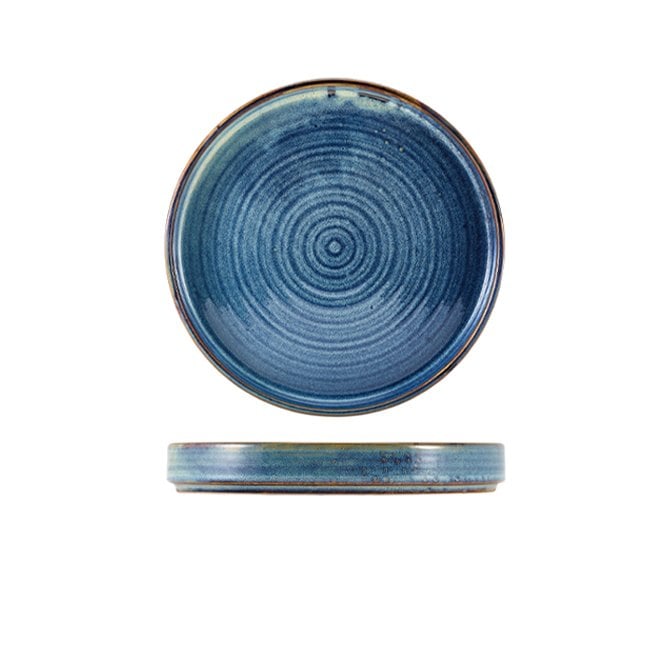 Genware Terra Porcelain Aqua Blue Presentation Plate 20.5cm | Box of 6