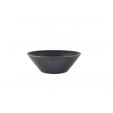 Terra Porcelain Black Conical Bowl 19.5cm | Box of 6