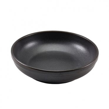 Terra Porcelain Black Coupe Bowl 23cm | Box of 6