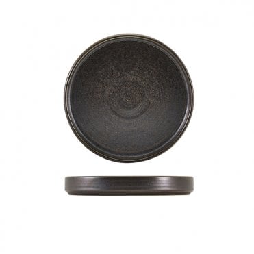 Terra Porcelain Black Presentation Plate 18cm | Box of 6