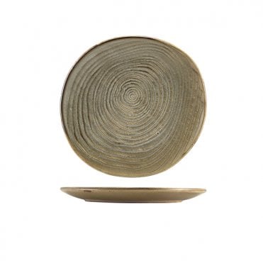 Terra Porcelain Grey Organic Plate 21cm | Box of 6