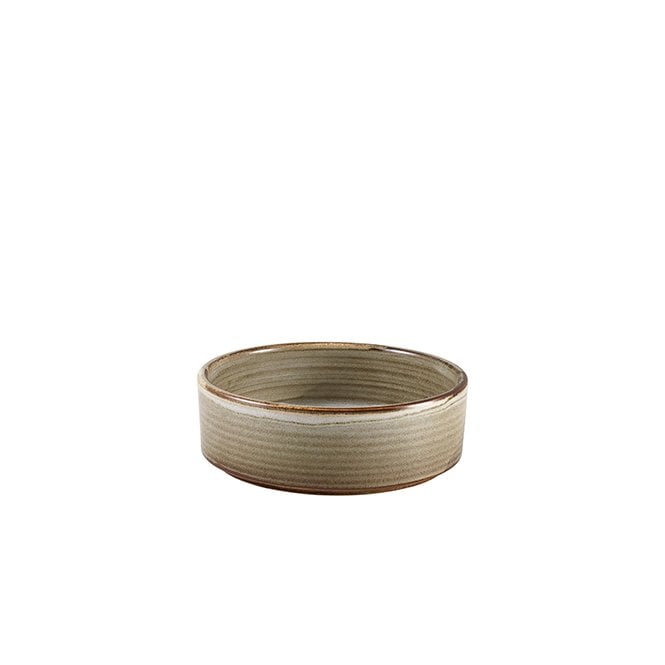 Genware Terra Porcelain Grey Presentation Bowl 13cm | Box of 6