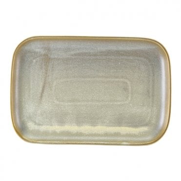 Terra Porcelain Matt Grey Rectangular Plate 34.5 x 23.5cm | Box of 6