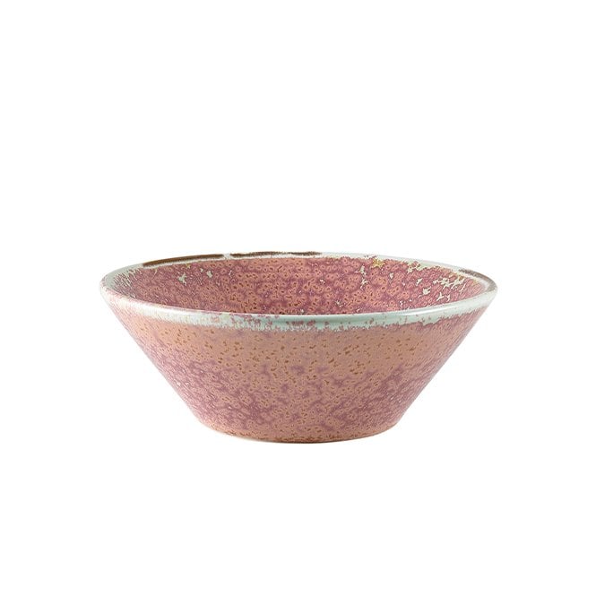 Genware Terra Porcelain Rose Conical Bowl 14cm | Box of 6