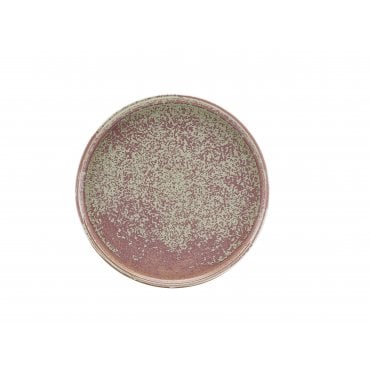 Terra Porcelain Rose Low Presentation Plate 25cm | Box of 6