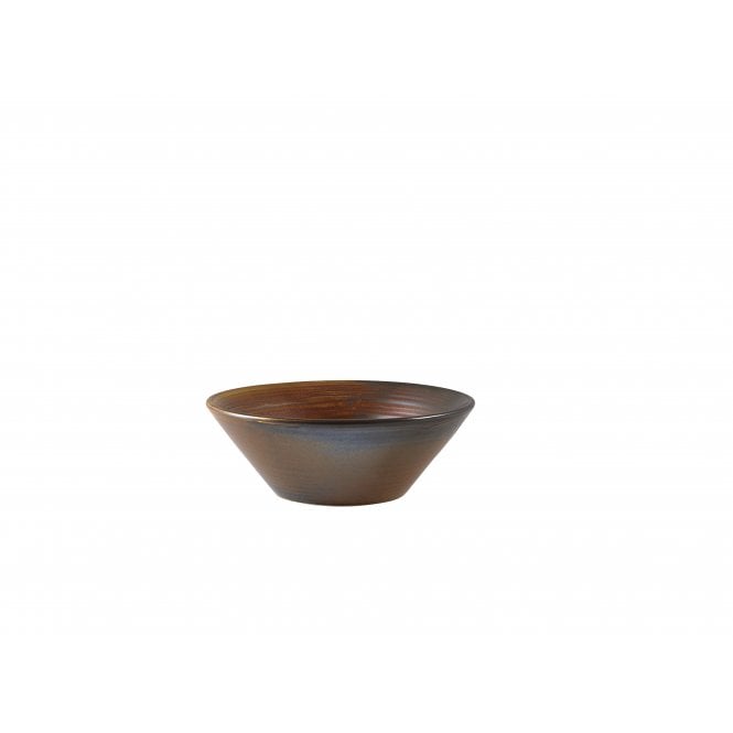 Genware Terra Porcelain Rustic Copper Conical Bowl 14cm | Box of 6