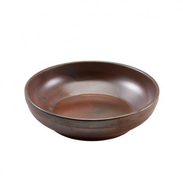 Terra Porcelain Rustic Copper Coupe Bowl 20cm | Box of 6