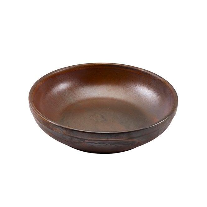Genware Terra Porcelain Rustic Copper Coupe Bowl 23cm | Box of 6