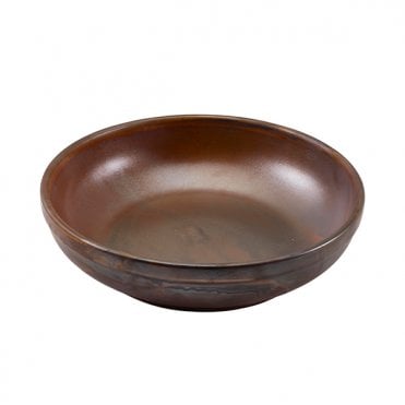 Terra Porcelain Rustic Copper Coupe Bowl 23cm | Box of 6