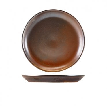 Terra Porcelain Rustic Copper Coupe Plate 24cm | Box of 6