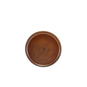 Terra Porcelain Rustic Copper Low Presentation Plate 14cm | Box of 12