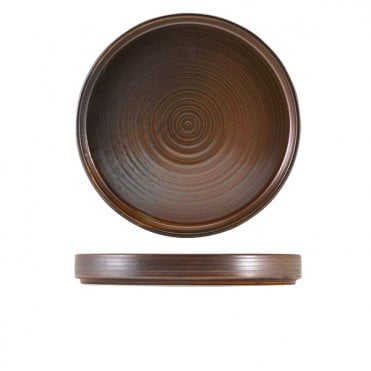 Terra Porcelain Rustic Copper Presentation Plate 26cm | Box of 6