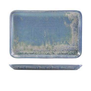 Terra Porcelain Seafoam Rectangular Platter 30 x 20cm | Box of 3