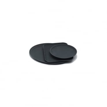 Tray Gengrip Fibreglass Round 14" Black