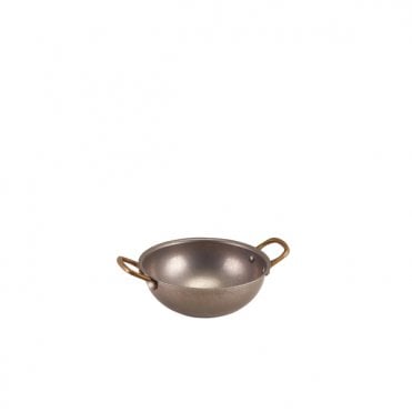 Vintage Steel Mini Wok 15cm | Box of 6