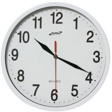 Wall Clock White 24cm Dia